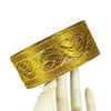 Golden Jacquard Lace For Wedding Gowns Only At Woven Lace & Border Reatilers and Manufactures In Surat
