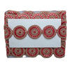 Round Fancy Red Gota Patti Embroidery Laces For Blouse , DIY Bags Demanding Wholesaler In Gujarat.
