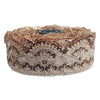 Decorative ribbon with intricate patterns on a white background