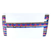 Decorative headband with colorful patterns on a white background