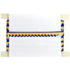 Top seller royal blue sequins cutwork samosa lace for giftwrapping,budget friendly price lace,large scale wholesaler in india.