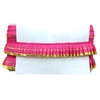 Heavy quality red sequins gota patti frill lace for handicraft,budget friendly lace,large scale wholesaler in surat.