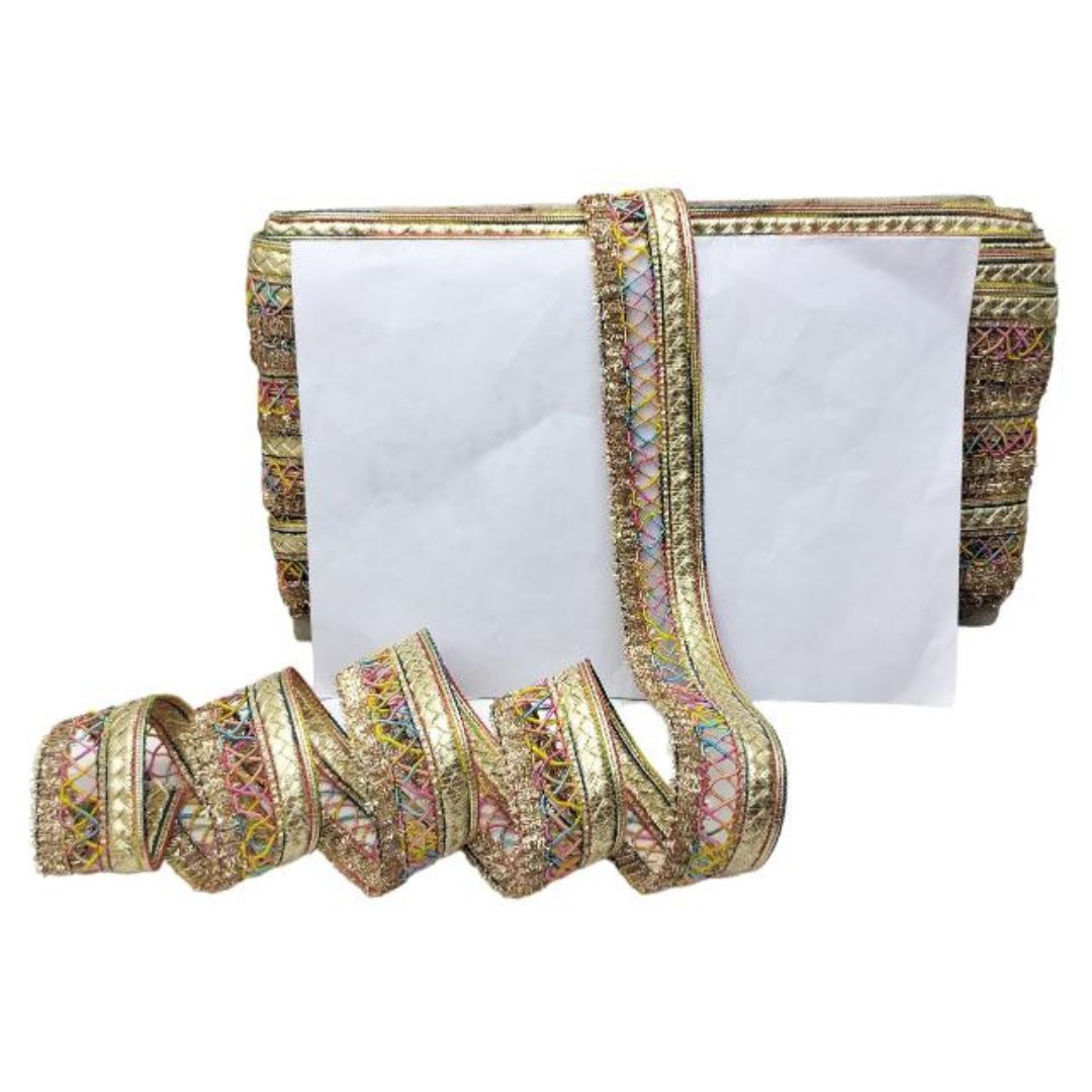 Decorative belt with intricate patterns on a white background
