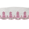 Baby Pink Embroidered Organza Lace For Dresses Decoration Only At Woven Lace & Border Reatilers and Manufactures In Surat