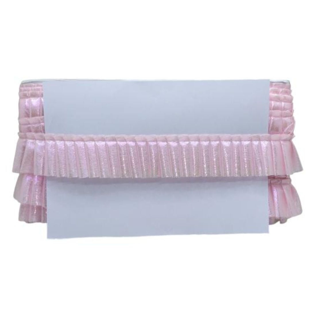 Kurlz Imported Monalisa Silk Frill Lace For Baby Frocks, Fashion Accessories, Garments, Ornamentation, Table-runner, Pillow, Bed sheet | Size: 9 Yards