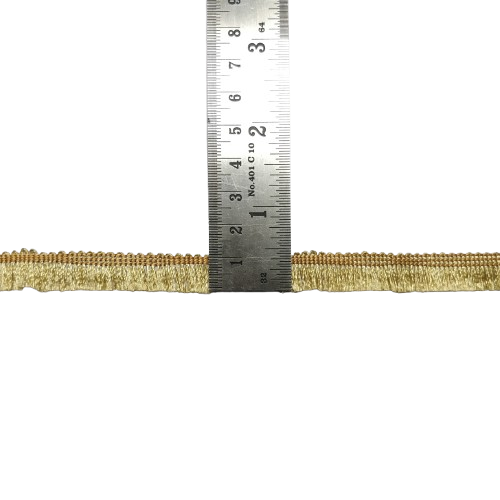 Beige Chiku  Fringe Trim Tassel Lace border Saree Dress Only At Woven Lace & Border Reatilers and Manufactures In Surat