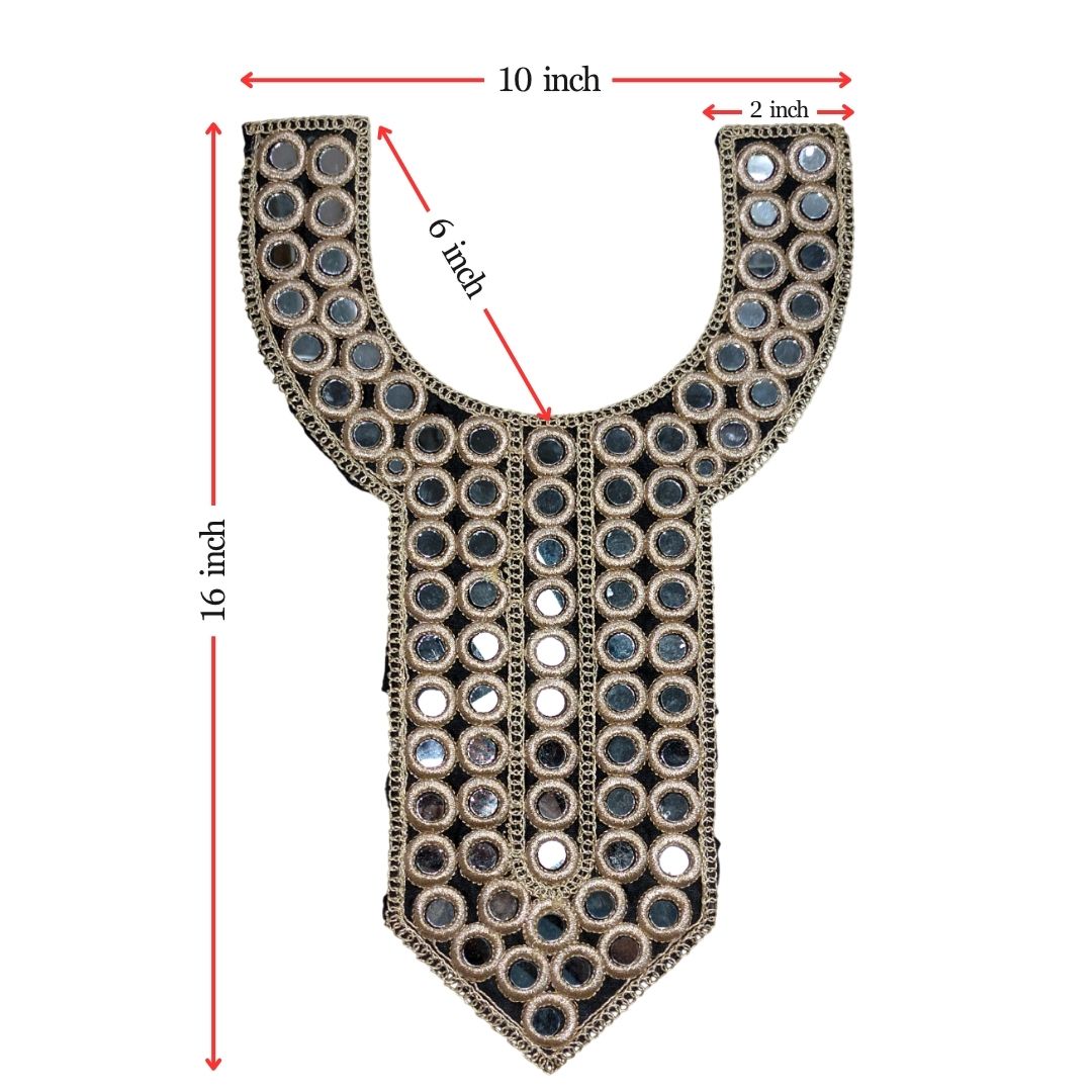 Black Mirror Kurti Neck Design Only At Woven Lace & Border Wholsaler and Manufactures In Surat