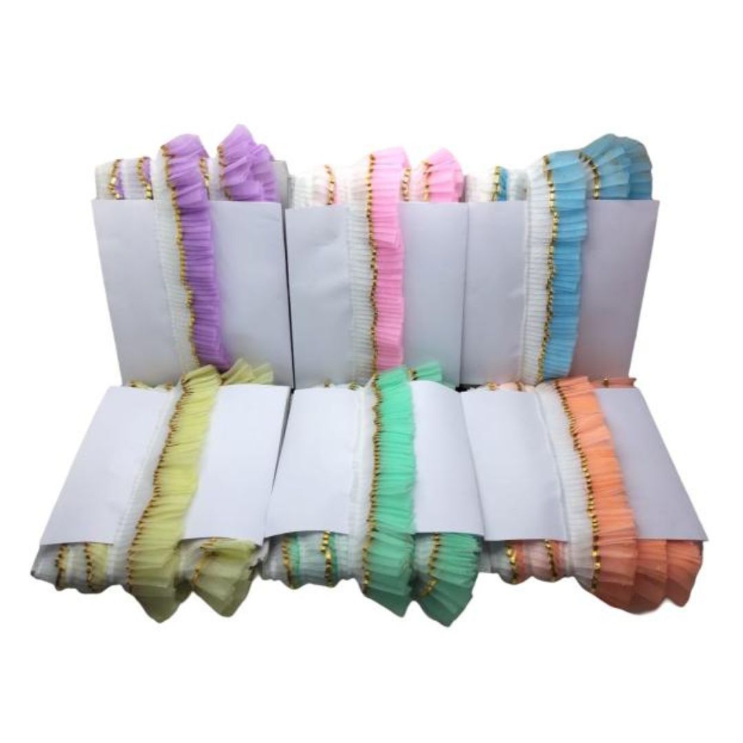 Set of colorful socks with white labels on a white background