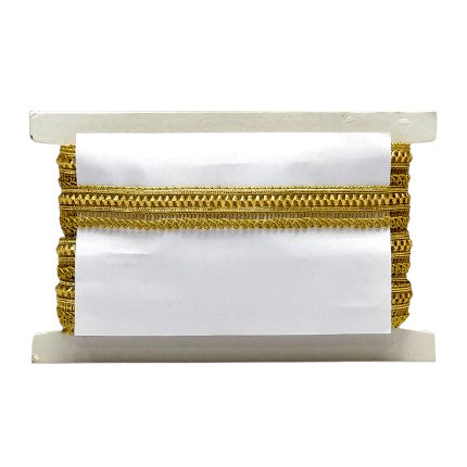 Kurlz 3/4 inch Metallic Colors Glitter Samosa Crochet Lace for DIY Crafts, Handwork, Footwear, Gift Box Wrapping, Festival Decoration | Size: 9 yards