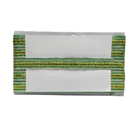  Green Gota Lace Border for saree and dress decoration Only At Woven Lace & Border Surat 