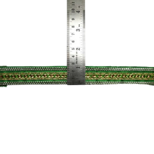 Green Gota Lace Border for saree and dress decoration Only At Woven Lace & Border Surat 