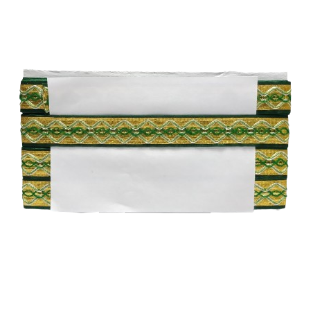 Kurlz 1.25 inch Designer Metallic Dori & Sequins Lace For Laddo Gopal Poshak, Lehenga, Dupatta, Western Dresses | Size: 9 Yards