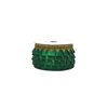 Green Satin Golden Samosa Lace border Saree Dress Only At Woven Lace & Border Reatilers and Manufactures In Surat