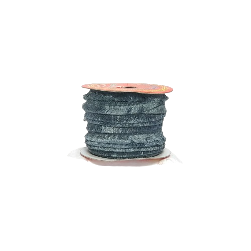 Grey Fringe Trim Tassel Lace border Saree Dress Only At Woven Lace & Border Reatilers and Manufactures In Surat