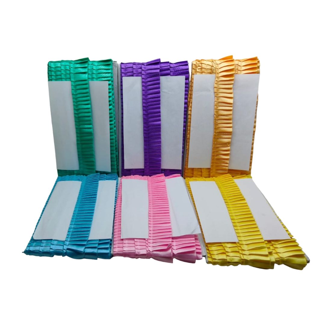 Set of colorful ribbons on a white background