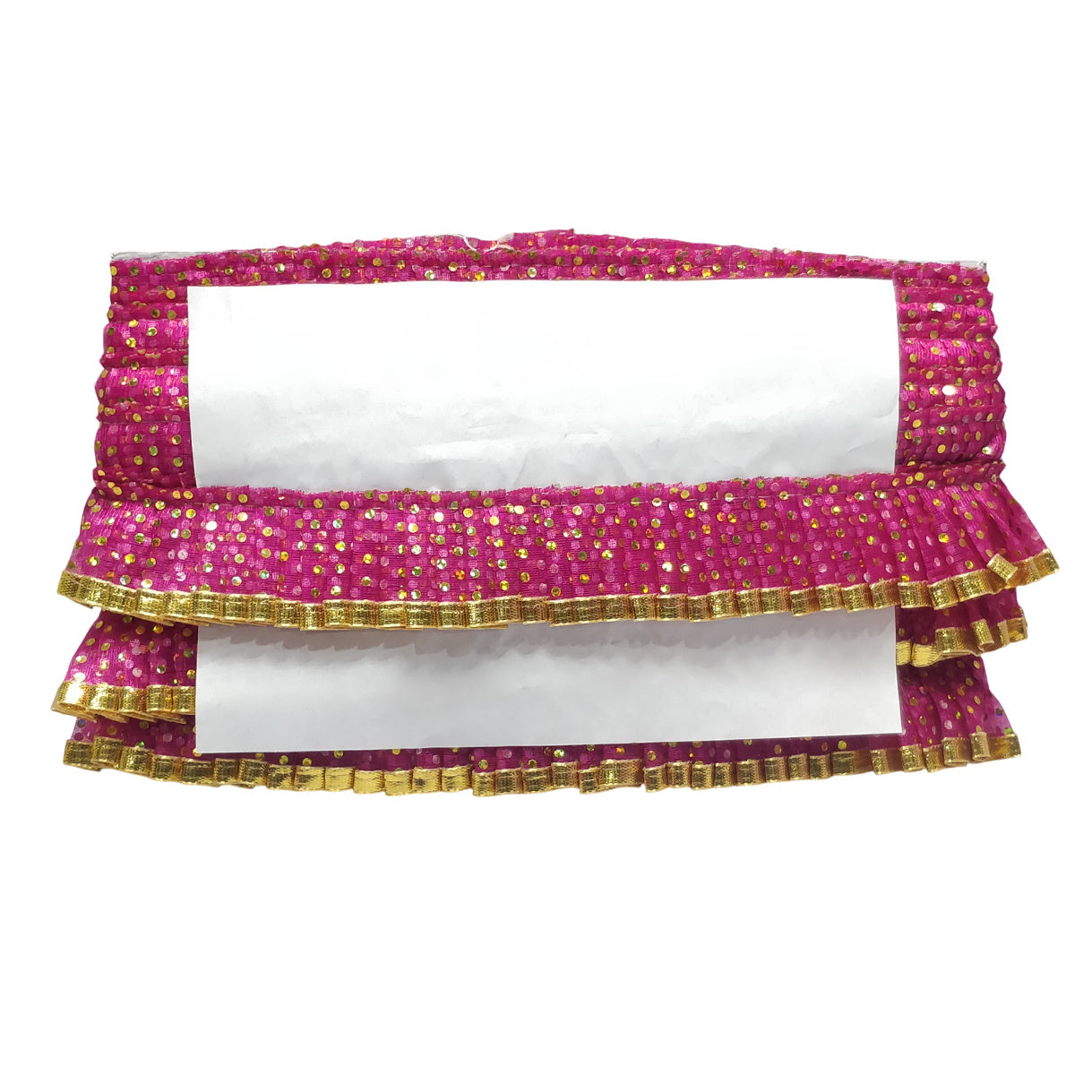 Hot Pink Frill Lace For Ladoo Gopal Only At Woven Lace & Border Reatilers and Manufactures In Surat