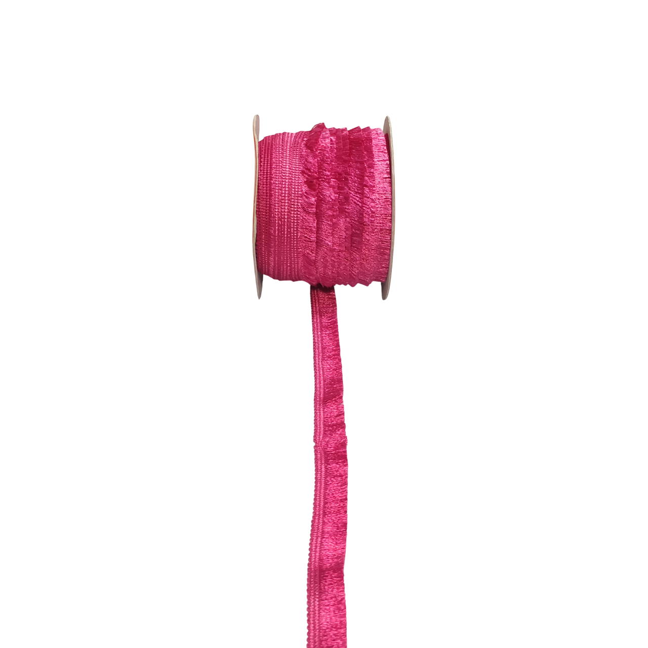 Hot Pink Fringe Trim Tassel Lace border Saree Dress Only At Woven Lace & Border Reatilers and Manufactures In Surat