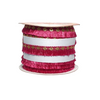 Hot Pink Jhalar Lace For Fashion Accessories and Saree Dress Only At Woven Lace & Border Reatilers and Manufactures In Surat