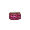 Hot Pink Satin Golden Samosa Lace border Saree Dress Only At Woven Lace & Border Reatilers and Manufactures In Surat