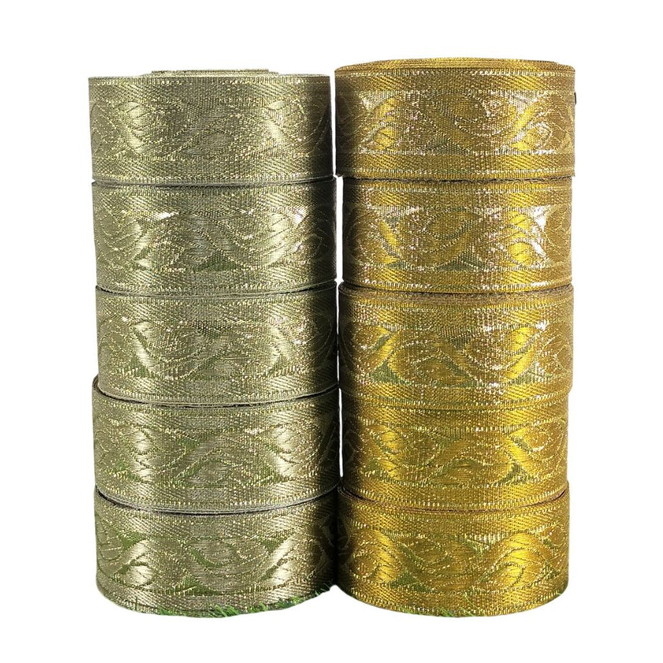 Jacquard Lace For Wedding Gowns Only At Woven Lace & Border Reatilers and Manufactures In Surat