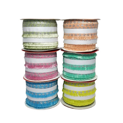 Jhalar Lace For Fashion Accessories and Saree Dress Only At Woven Lace & Border Reatilers and Manufactures In Surat