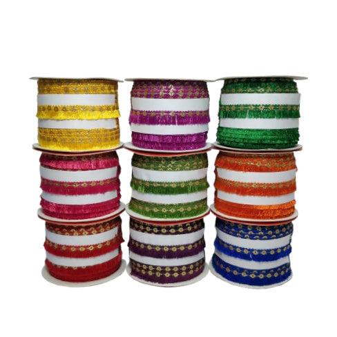 Jhalar Lace For Fashion Accessories and Saree Dress Only At Woven Lace & Border Reatilers and Manufactures In Surat