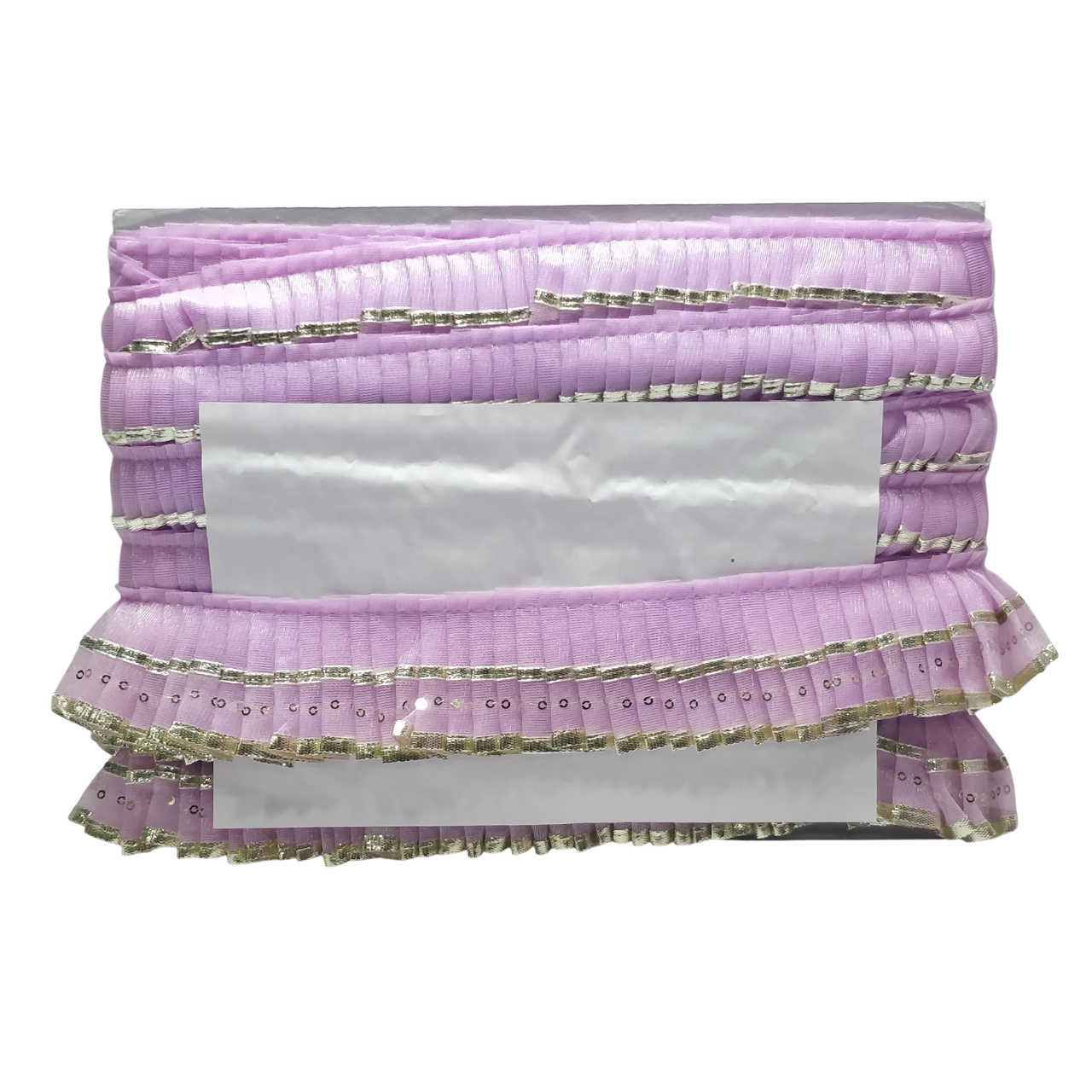 Lavender Silver Gota Frill Lace Border For Ghagra Only At Woven Lace & Border Reatilers and Manufactures In Surat