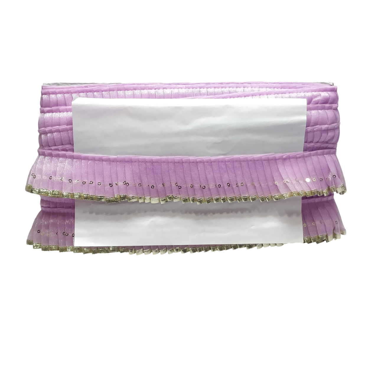 Lavender Silver Gota Frill Lace For Poshak Decoration Only At Woven Lace & Border Reatilers and Manufactures In Surat