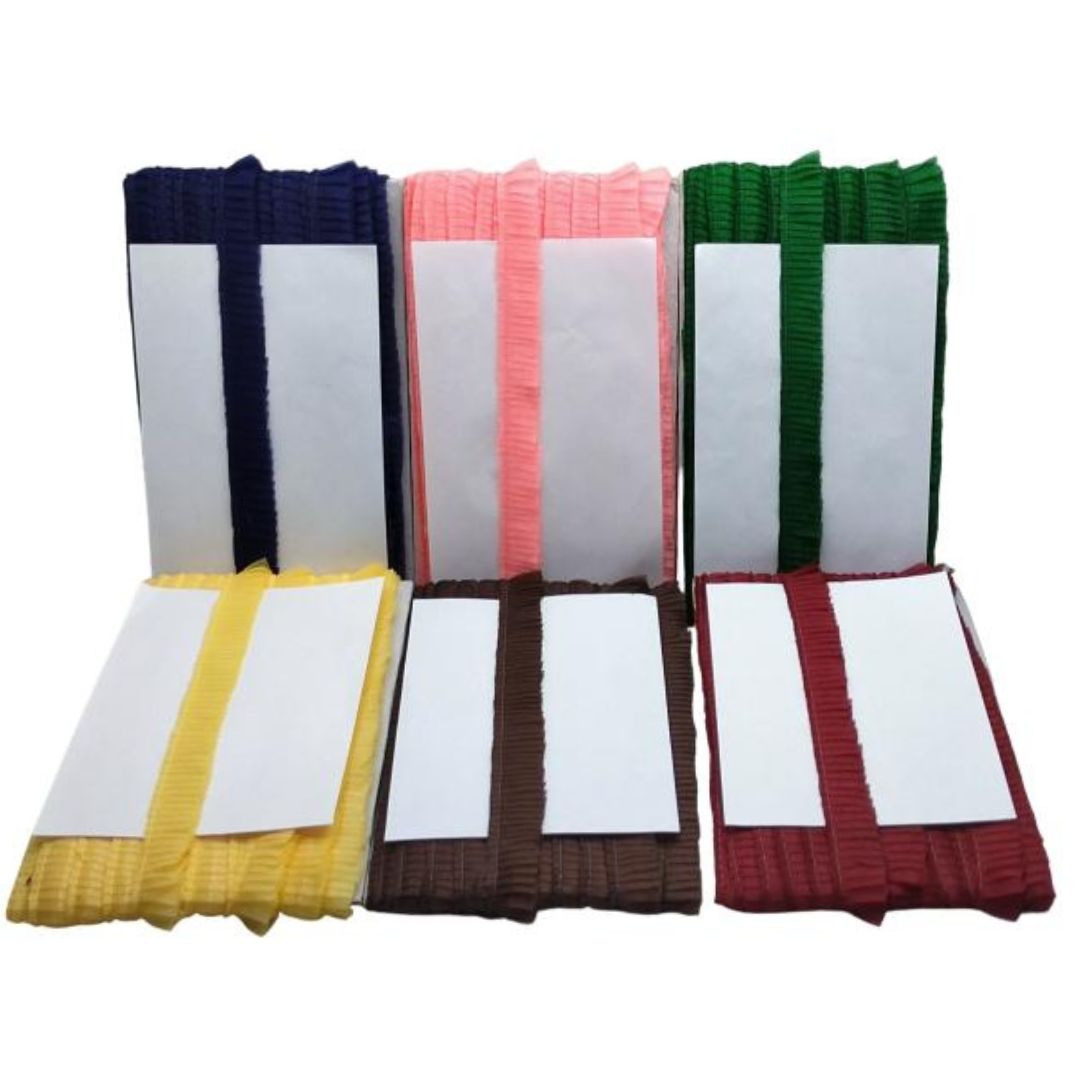 Set of colorful martial arts belts on a white background