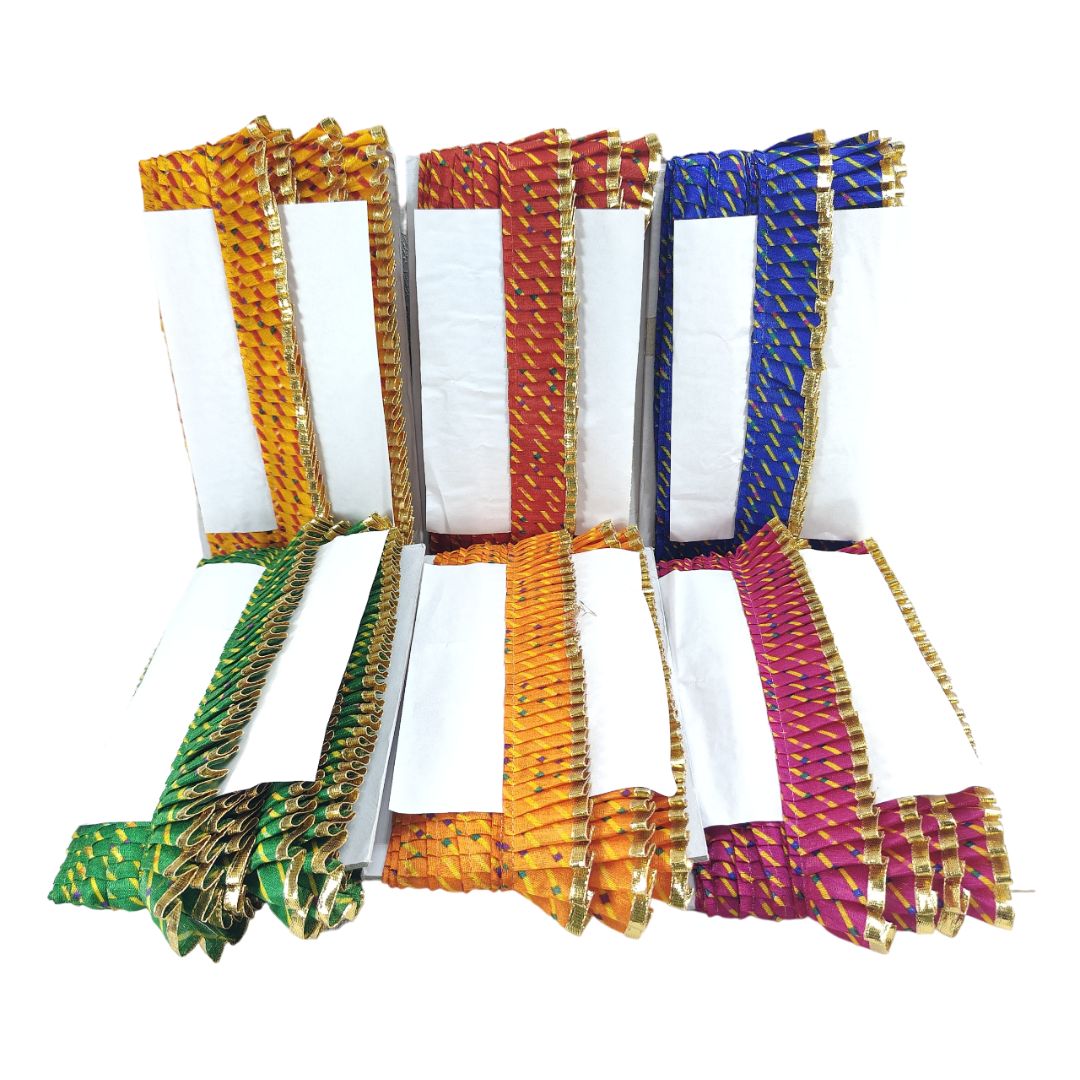 Set of colorful ribbons on a white background