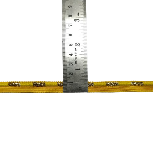 Kurlz 1/2 inch Designer Audi Ringed Piping for Lace Boutique Dresses, Bridal Dupatta, Blouses, DIY Crafts, Garment Edgings | Size: 20 yards