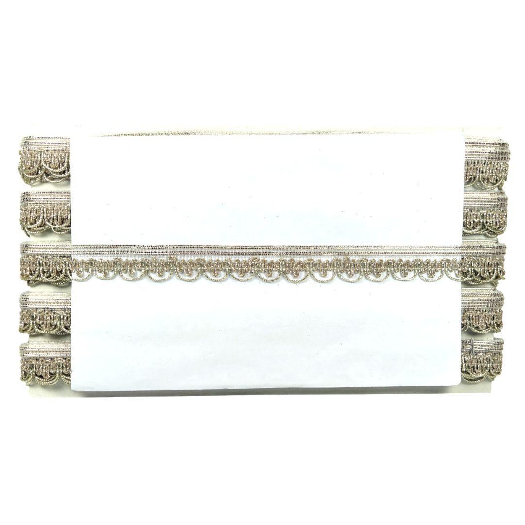 Decorative table runner with intricate patterns on a white background