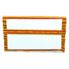 Rectangular patch with red and yellow border on a white background