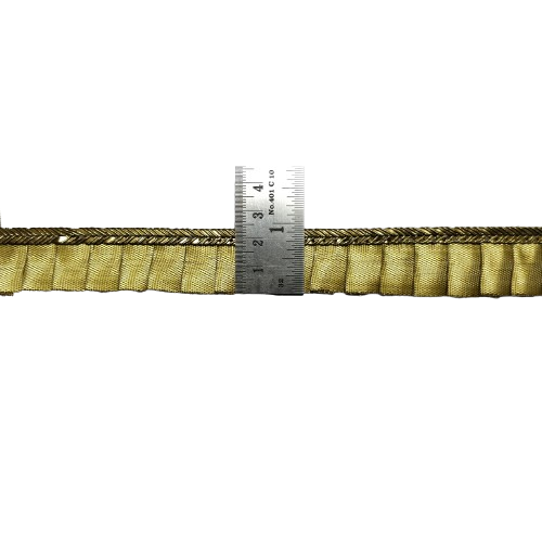 Kurlz 1 inch Exclusive Gota Patti Frill Lace for Bridal Dupatta, Wedding Saree & Lehenga, Party Dresses & Puja Aasan  | Size: 9 yards