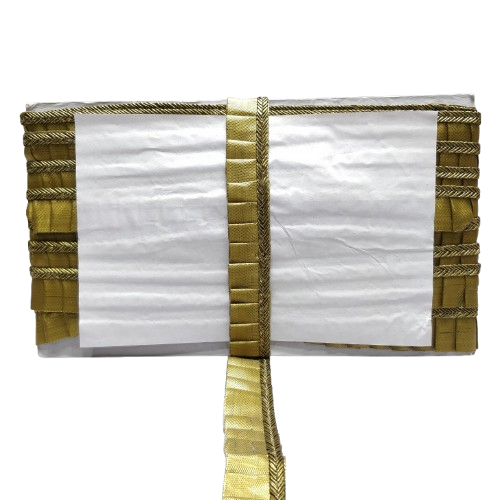 Kurlz 1 inch Exclusive Gota Patti Frill Lace for Bridal Dupatta, Wedding Saree & Lehenga, Party Dresses & Puja Aasan  | Size: 9 yards