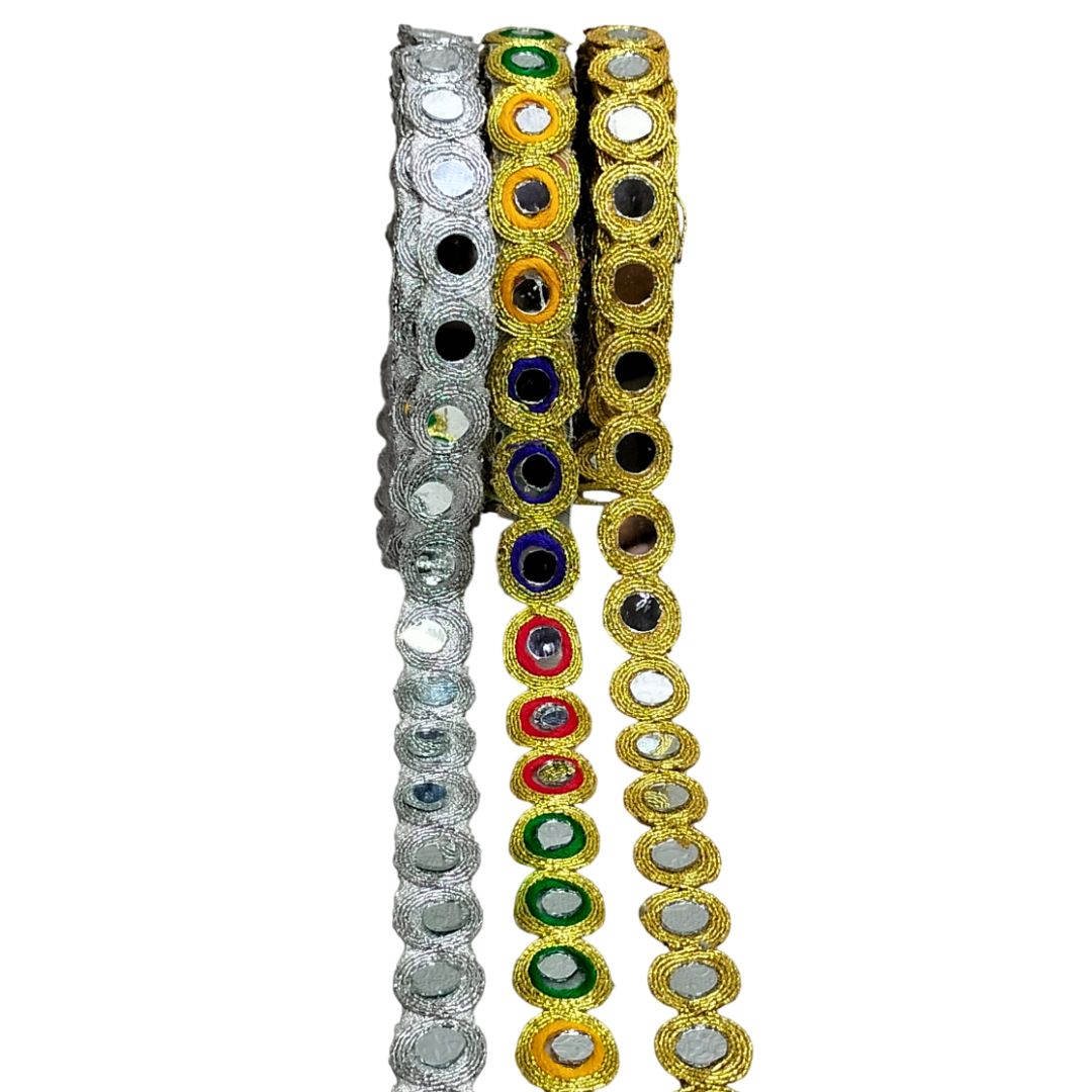 Set of colorful beaded bracelets on a white background
