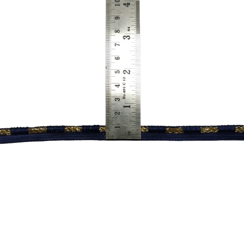 Kurlz 1/2 inch Designer Audi Ringed Piping for Lace Boutique Dresses, Bridal Dupatta, Blouses, DIY Crafts, Garment Edgings | Size: 20 yards