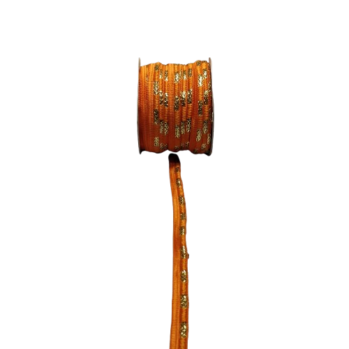 Kurlz 1/2 inch Designer Audi Ringed Piping for Lace Boutique Dresses, Bridal Dupatta, Blouses, DIY Crafts, Garment Edgings | Size: 20 yards