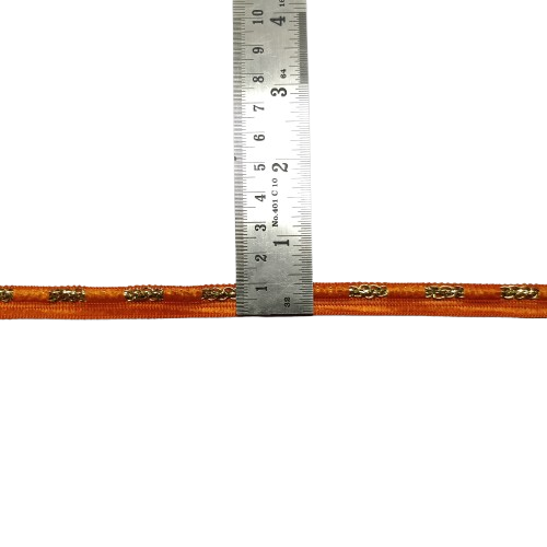 Kurlz 1/2 inch Designer Audi Ringed Piping for Lace Boutique Dresses, Bridal Dupatta, Blouses, DIY Crafts, Garment Edgings | Size: 20 yards