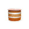 Orange decorative fabric border Saree Dress Only At Woven Lace & Border Reatilers and Manufactures In Surat
