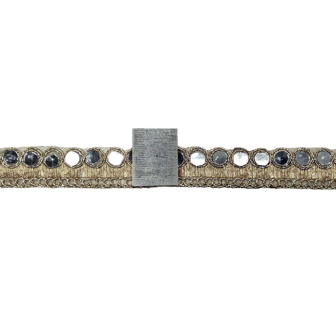 Bracelet with decorative stones on a white background