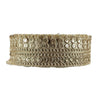 Gold lace headband on a white background
