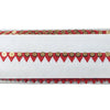 Heavy quality red samosa lace for decoration,budget friendly lace, and large scale manufacture in surat.