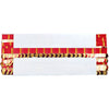 Red and gold decorative border with white center on a white background