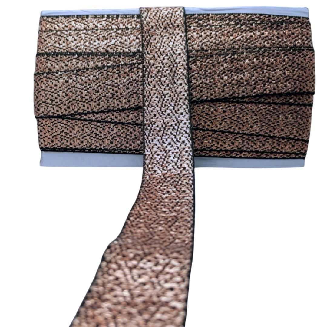 Brown textured bandage roll on a white background