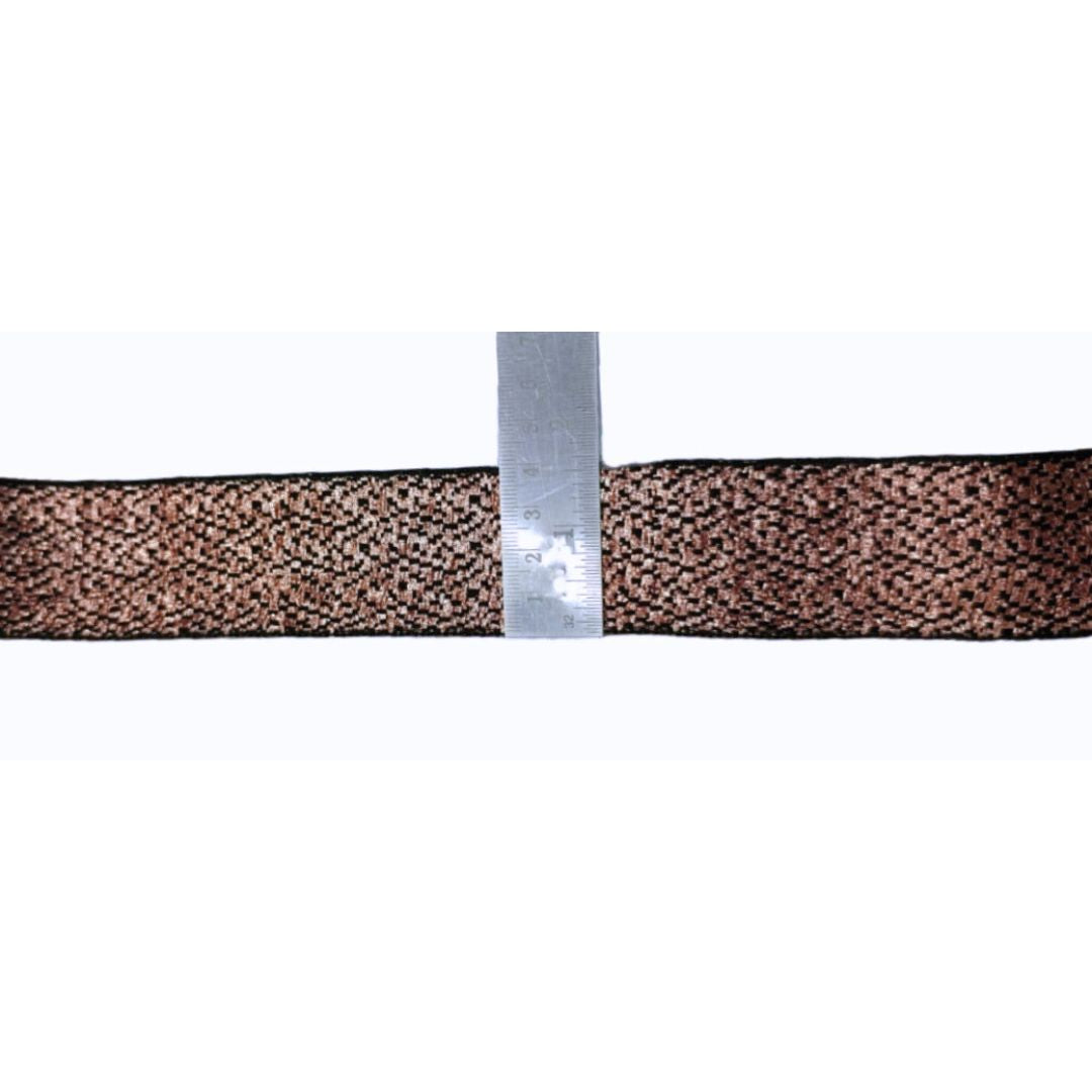 Brown textured belt with a silver buckle on a white background