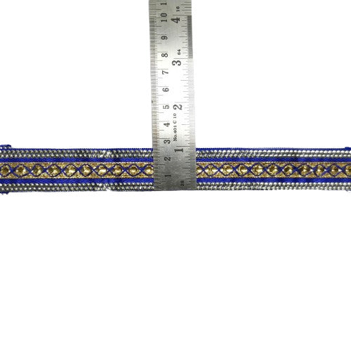 RoyalBlue Gota Lace Border for saree and lehenga Manufactuer And Retailer In Surat
