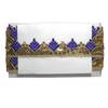 Royal Blue Gota Patti Embroidery Trim Border For Craftwork Only At Woven Lace & Border Reatilers and Manufactures In Surat