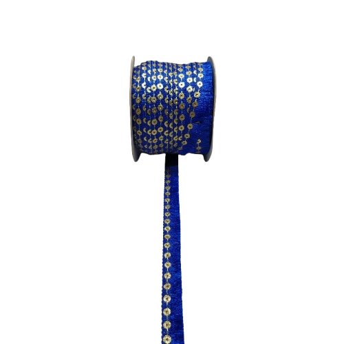 Royal Blue Jhalar Lace For Fashion Accessories and Saree Dress Only At Woven Lace & Border Reatilers and Manufactures In Surat