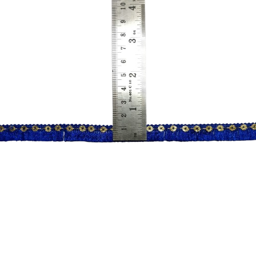 Royal Blue Jhalar Lace For Fashion Accessories and Saree Dress Only At Woven Lace & Border Reatilers and Manufactures In Surat
